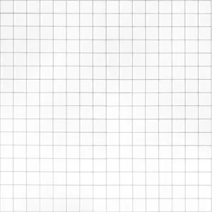 Weißer quadratischer Gitter-Wandaufkleber Detailansicht, minimalistische Fliesen-Textur für Deko.