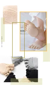 Calcetines de medio pie de algodón transpirable para mujer, almohadillas invisibles finas.