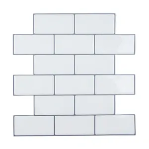 Adesivo Murale 3D in PET e Resina Autoadesivo Moderno Minimalista Mattonella Metro Esagono Impermeabile Geometrico Decoro Parete