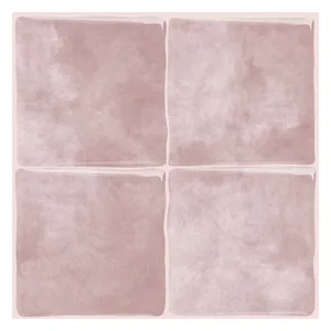 Vista detallada del adhesivo de pared impermeable 3d con textura mármol rosa decoración.