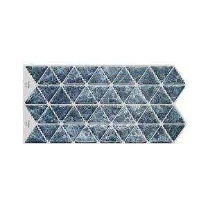 Selbstklebender Geometrischer Dreieck Wandbordüre Aufkleber Wasserdicht Öldicht PET Fußleiste Dekor Für Küche Badezimmer Wohnzimmer