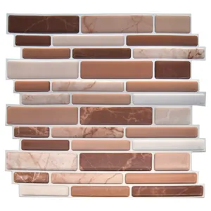3D Stereo Wasserdicht Öldicht Küche Wandaufkleber Selbstklebend Marmor Muster Mosaik Badezimmer Fliesenaufkleber Home Decor