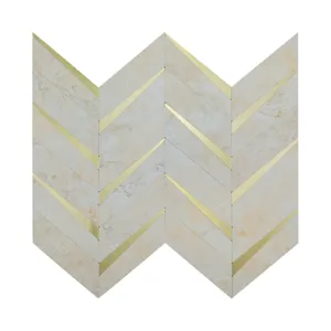 Panel de pared en espiga de metal 3D, azulejo adhesivo para decoración de cocina