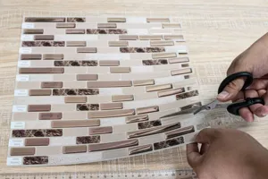 Adesivo murale 3d autoadesivo design piastrelle mosaico per decorazioni domestiche