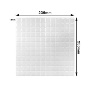 Moderno Adesivo Murale Mosaico 3D Autoadesivo Impermeabile Antiolio Piastrelle PET per Cucina Bagno Rinnovamento Pareti Casa