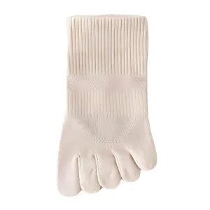 Women Breathable Mesh Cotton Five Finger Socks Low Cut Toe Socks Solid Color Anti Odor Antibacterial For Spring Summer