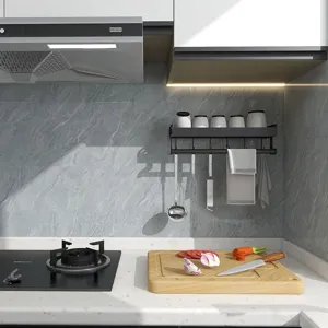 Waterdichte oliebestendige keuken wandsticker grijs marmer zelfklevende behang decor