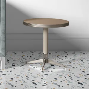 Self-adhesive PVC floor stickers with matte terrazzo pattern for home DIY decoration