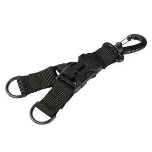 Taktischer Nylon Gurt Rucksack Karabiner D-Ring Outdoor Schnellverschluss Klemmen.