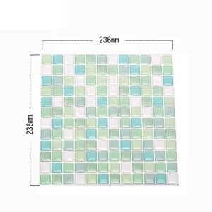 Adesivo murale mosaico epossidico 3D autoadesivo impermeabile anti-olio per cucina bagno