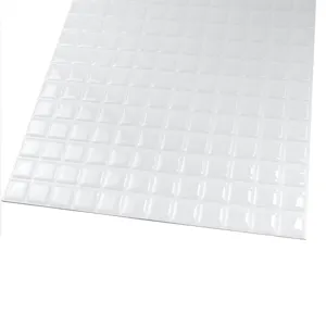 Adesivo murale mosaico 3D bianco piastrella autoadesiva impermeabile per decorare la cucina
