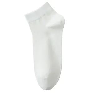 Herren einfarbig Netz atmungsaktiv niedrig geschnittene kurze Knöchelsocken leicht bequem weiß Socke