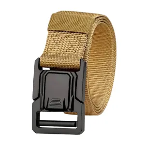 Robuuste tactische nylon riem voor heren met duurzame aluminium snelsluiting gesp
