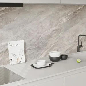 Keuken marmer waterdicht oliebestendig muursticker zelfklevend behang renovatie detail