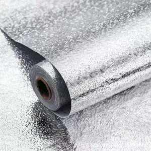 Cuisine feuille aluminium imperméable autocollant papier peint étanche protecteur rouleau.