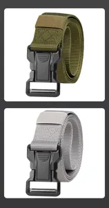 Tactische riem met snelsluiting kunststof gesp en duurzame nylon gevlochten band voor outdoor.