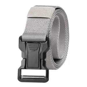 Heren Tactische Riem Snelsluiting Kunststof Gesp Imitatie Nylon Geweven Casual Werkbroek Riem
