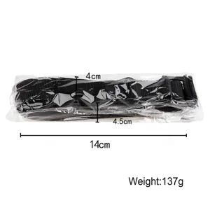 Ceinture tactique en nylon noir robuste pour l'entraînement CQB et le sauvetage extérieur