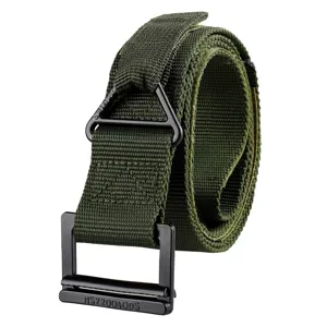 Ceinture tactique CQB en nylon durable avec boucle en métal, couleur vert olive
