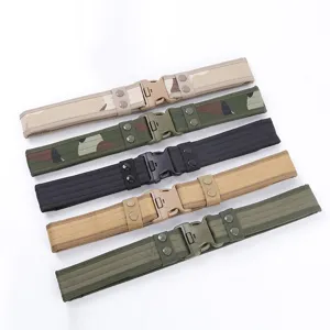 Taktischer Militär Training Camouflage Gürtel Outdoor Camping Wandern Canvas Gürtel Mit EVA Schwachschnitt Schnellverschluss
