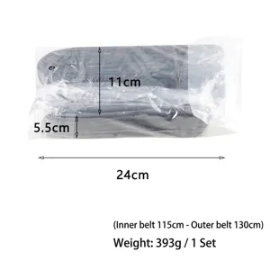 5cm wide double-layer thickened outdoor canvas belt set with inner and outer belts