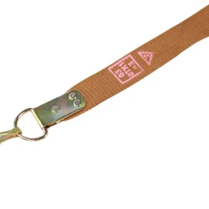 Heavy-duty tactical nylon sling strap featuring a reinforced metal hook for outdoor use
