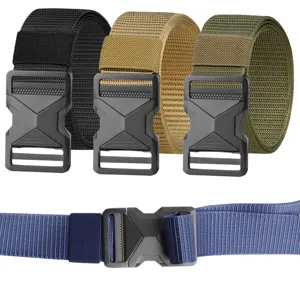 Cintura tattica da uomo in nylon resistente con fibbia a sgancio rapido stile militare