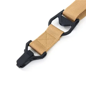 Tactical gun sling strap single double point outdoor nylon webbing quick release buckle gear
