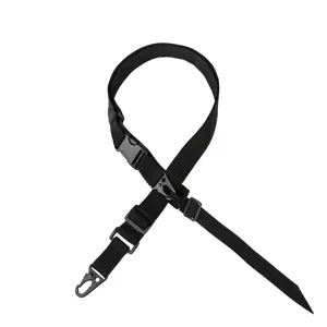 Multifunctional black three-point tactical sling strap for outdoor gear and camera use
