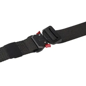 3.8cm Men's Tactical Belt Quick Release Alloy Buckle Durable Nylon Webbing Daily Wear