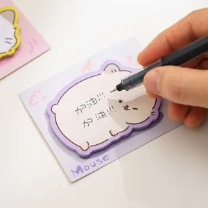 Cute animal-shaped mouse sticky notes for creative journaling and student indexing needs