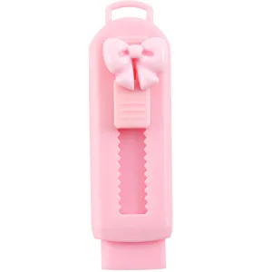 Schattige Cartoon Intrekbare Gum Push Pull Stijl Macaronkleur Mechanische Gum Met Hart Strik Huls Voor School Student Schrijfcorrectie Kantoorbenodigdheden