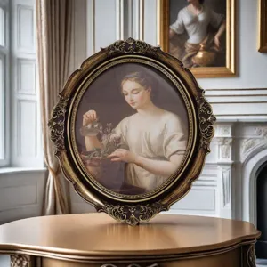 Klassischer goldener Barock-Fotorahmen mit Ornamenten für Schlafzimmerdekoration