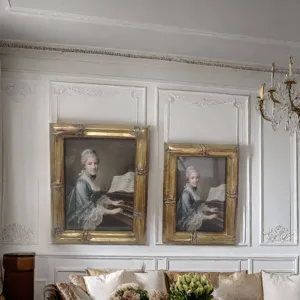 Europäischer goldener Fotorahmen Wandbehang klassisches Porträt Gemälde Dekoration.