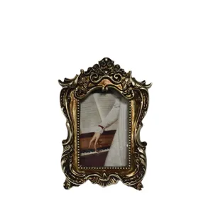 Marco de fotos de resina retro vintage marco decorativo para sala de estar decoración principal