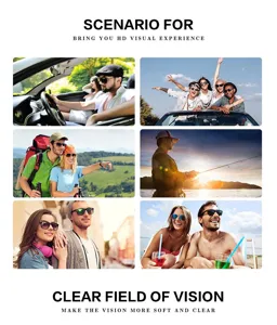 Anzeige von polarisierten Sonnenbrillen für Autofahren, Wandern und Strandurlaub.