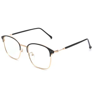 Klassische photochrome polarisierte Sonnenbrille mit Gold-Schwarz-Metallrahmen zum Fahren