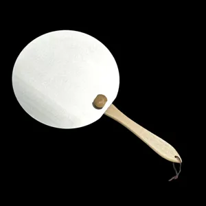 Professional 430 Stainless Steel Pizza Shovel With Foldable Wood Handle Round Cake Transfer Peel Baking Tool For Home Kitchen