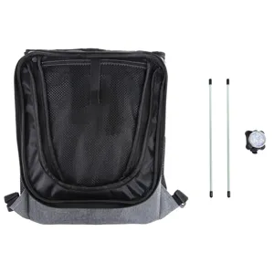 Borsa trasportino per animali rimovibile con aste di supporto e luce LED di sicurezza