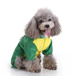 Imperméable pour chien style grenouille, vêtement imperméable et respirant à quatre pattes.