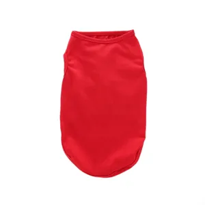 Gilet rouge unicolore pour chien vetement d'ete pour animal compagnie respirant top chic