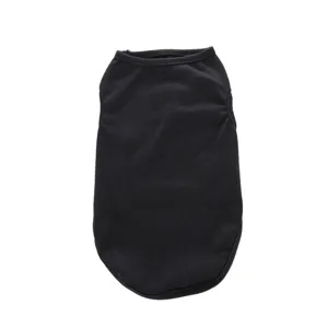 Gilet noir pour chien gilet d'été t-shirt pour animaux de compagnie vêtements de chiot