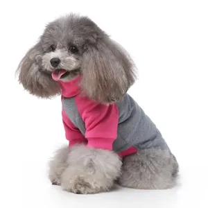 Haustier Kleidung Hund Pullover Rollkragen Welpe Herbst Frühling Casual Gestreift Baumwollmischung Bekleidung Für Kleine Hunde