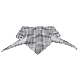 Stijlvolle honden bandana met houndstooth patroon voor bruiloften, feesten en huisdieraccessoires.