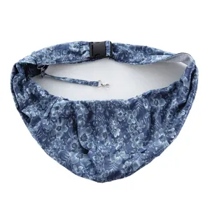 Haustier-Tragetasche mit Blumenmuster, verstellbarem Gurt und Sicherheitsleine für Hunde