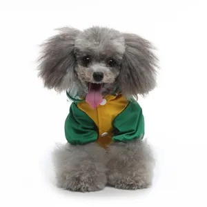 Imperméable mignon pour chien de compagnie avec capuche vue détaillée imperméable
