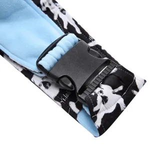 Pet carrier backpack strap detail close up, breathable blue lining, durable buckle.