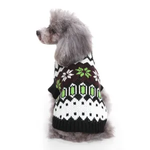 Classic retro pet dog sweater winter warm knitwear for small medium dogs winter clothes