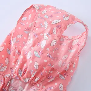 Robe d'été mignonne pour animaux de compagnie, jupe respirante imprimée parapluie.