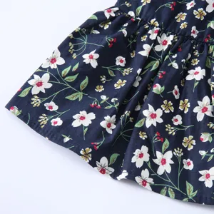 Robe pour chien à imprimé floral été léger respirant chiot mignon tenue de vacances